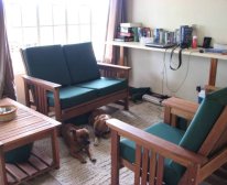 Sisal Cottage Living area - Crafters Lodge