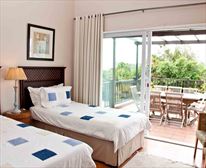 luxury self catering apartment second bedroom looking out onto the balcony - Manaar House B & B